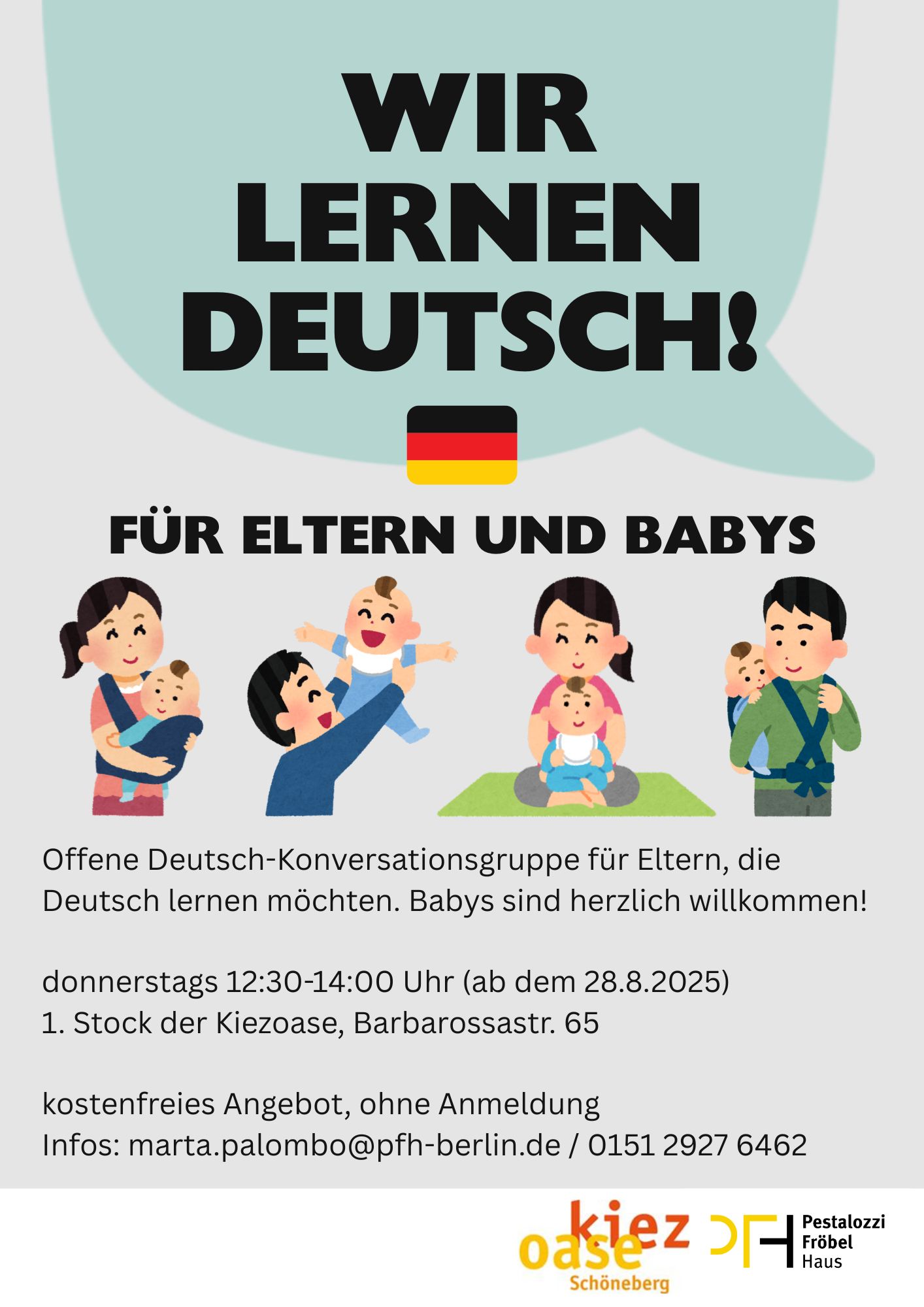 Wir lernen Deutsch! Für Eltern und Babys