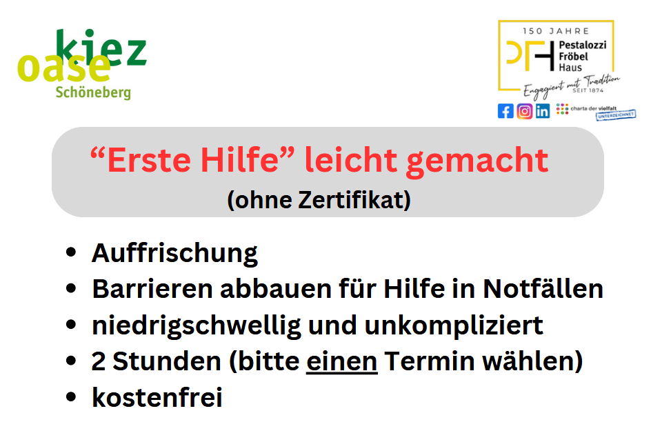“Erste Hilfe” leicht gemacht