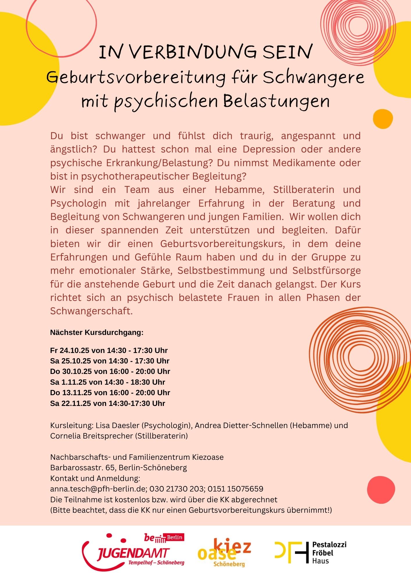 Geburtsvorbereitung für Schwangere mit psychischen Belastungen