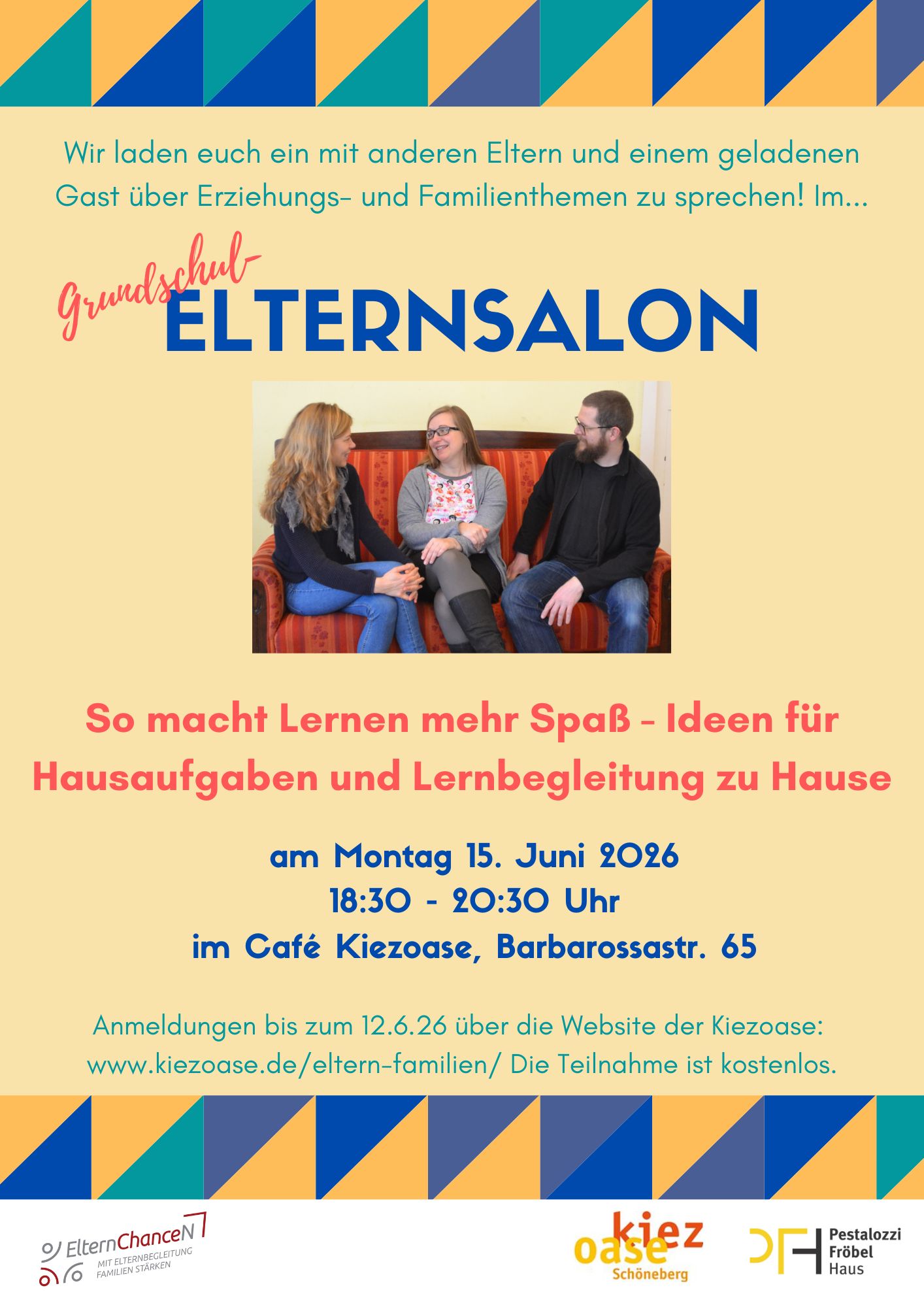 ELTERNSALON „So macht lernen mehr Spaß“ – Ideen für Hausaufgaben- und Lernbegleitung zu Hause