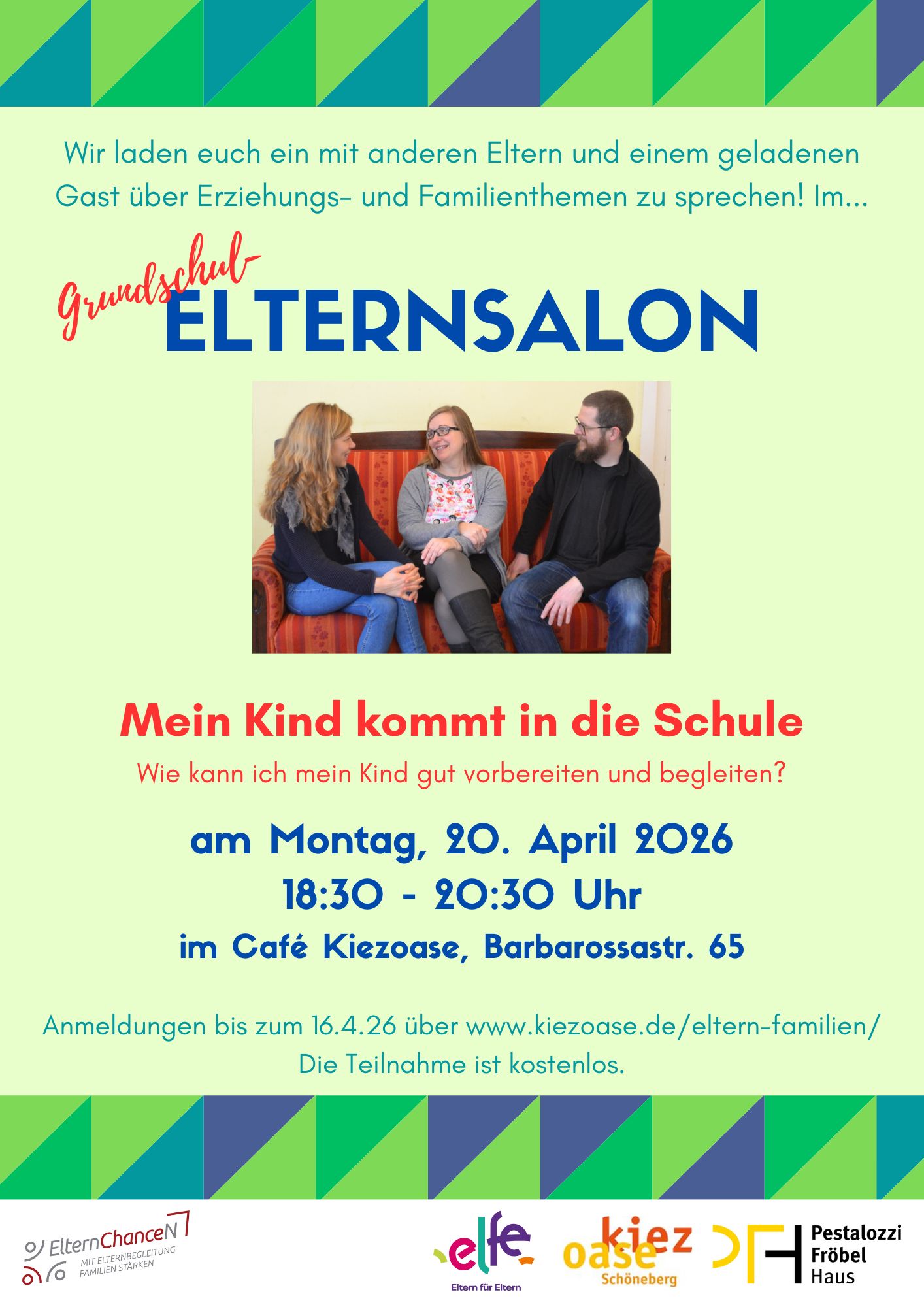 ELTERNSALON „Mein Kind kommt in die Schule“