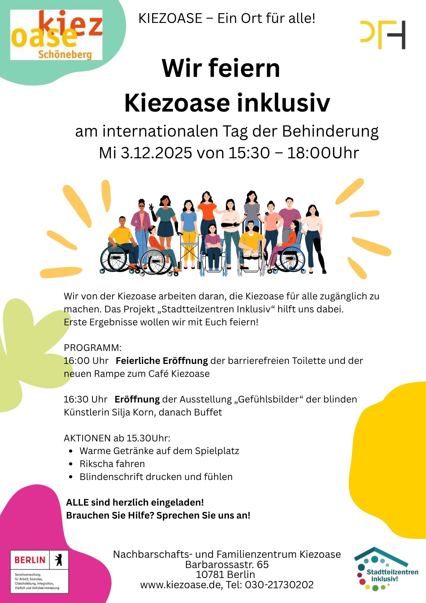 Wir feiern Kiezoase inklusiv