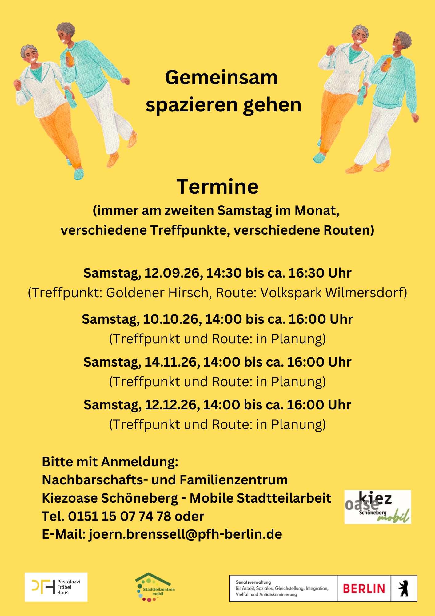 Gemeinsam spazieren gehen