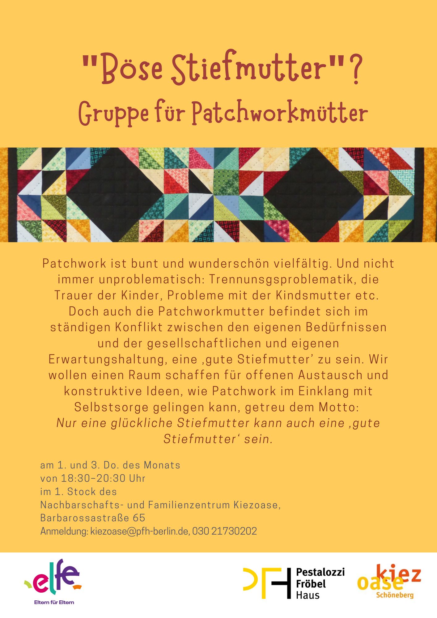Stiefmutter sein. Gesprächsgruppe für Patchworkmütter