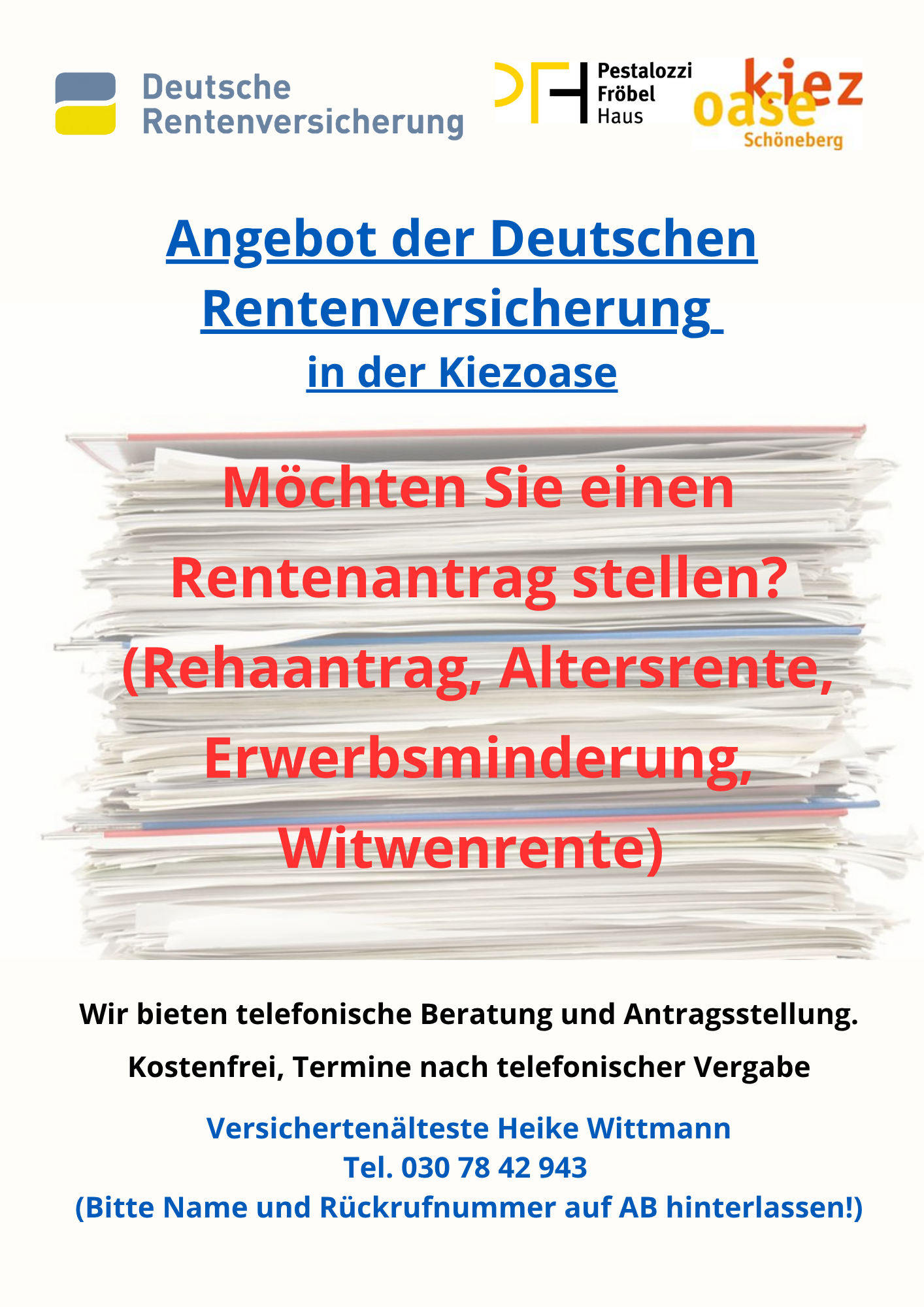Angebot der Deutschen Rentenversicherung