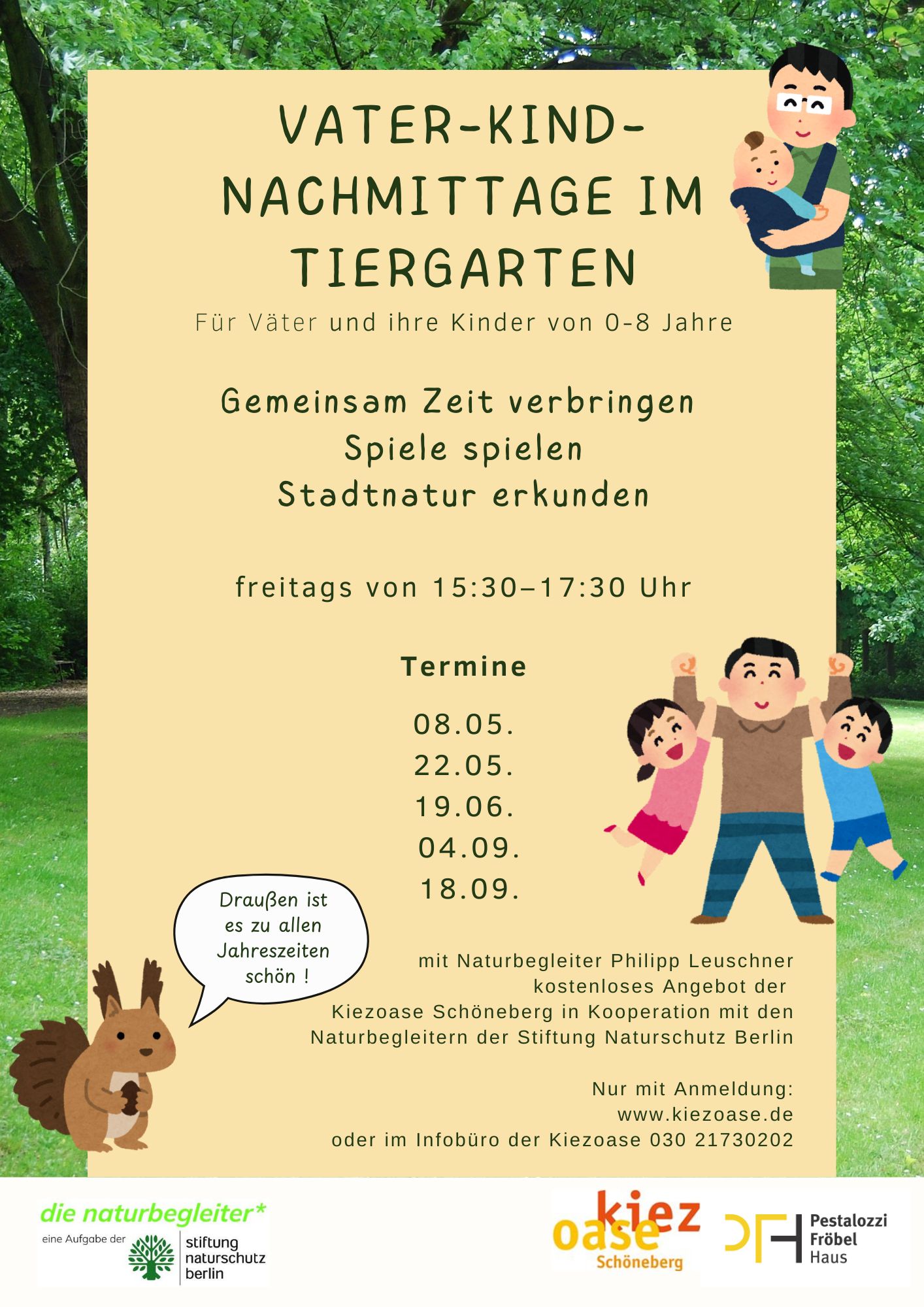 Vater-Kind-Nachmittag im Tiergarten