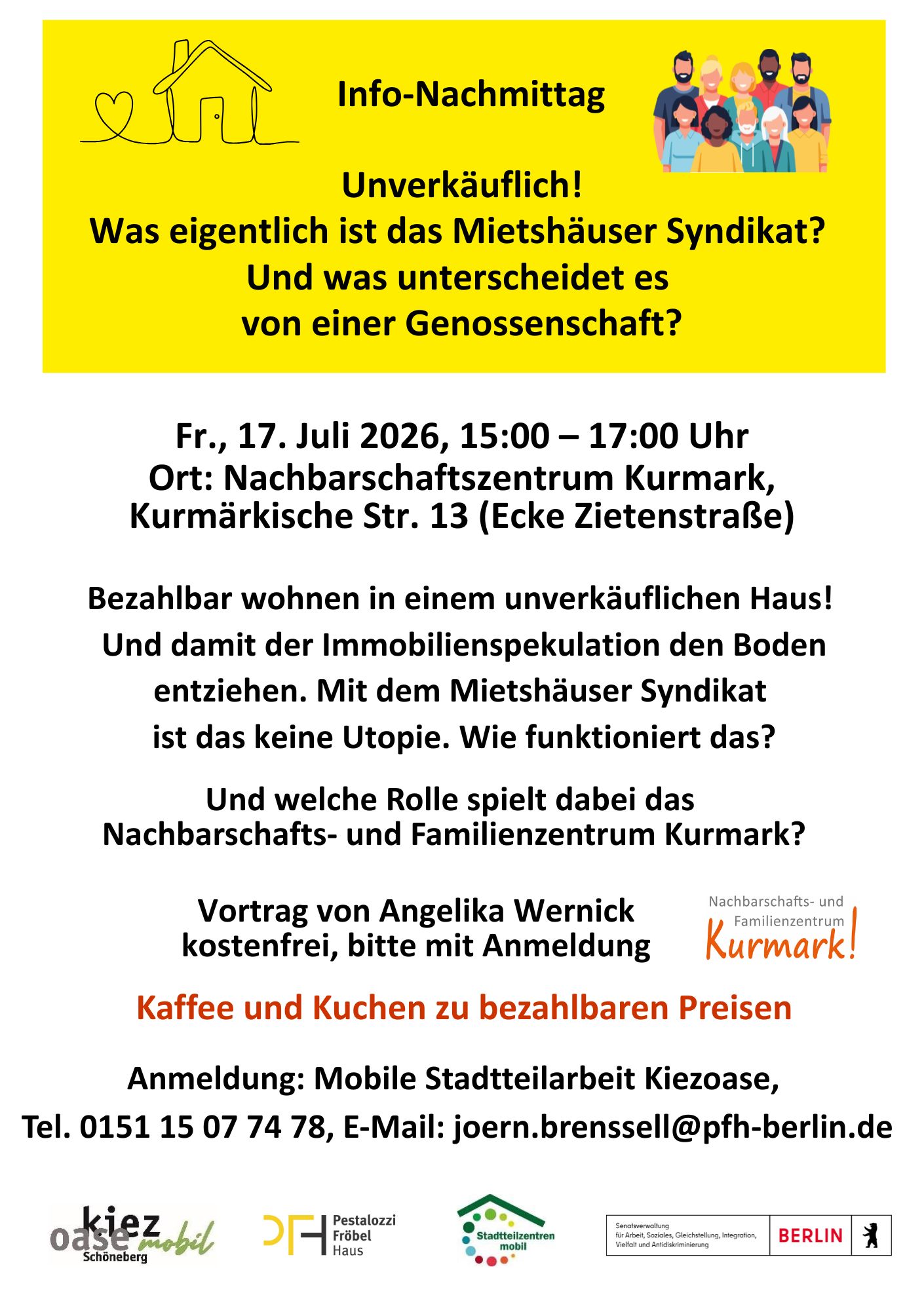 Info-Nachmittag „Unverkäuflich“