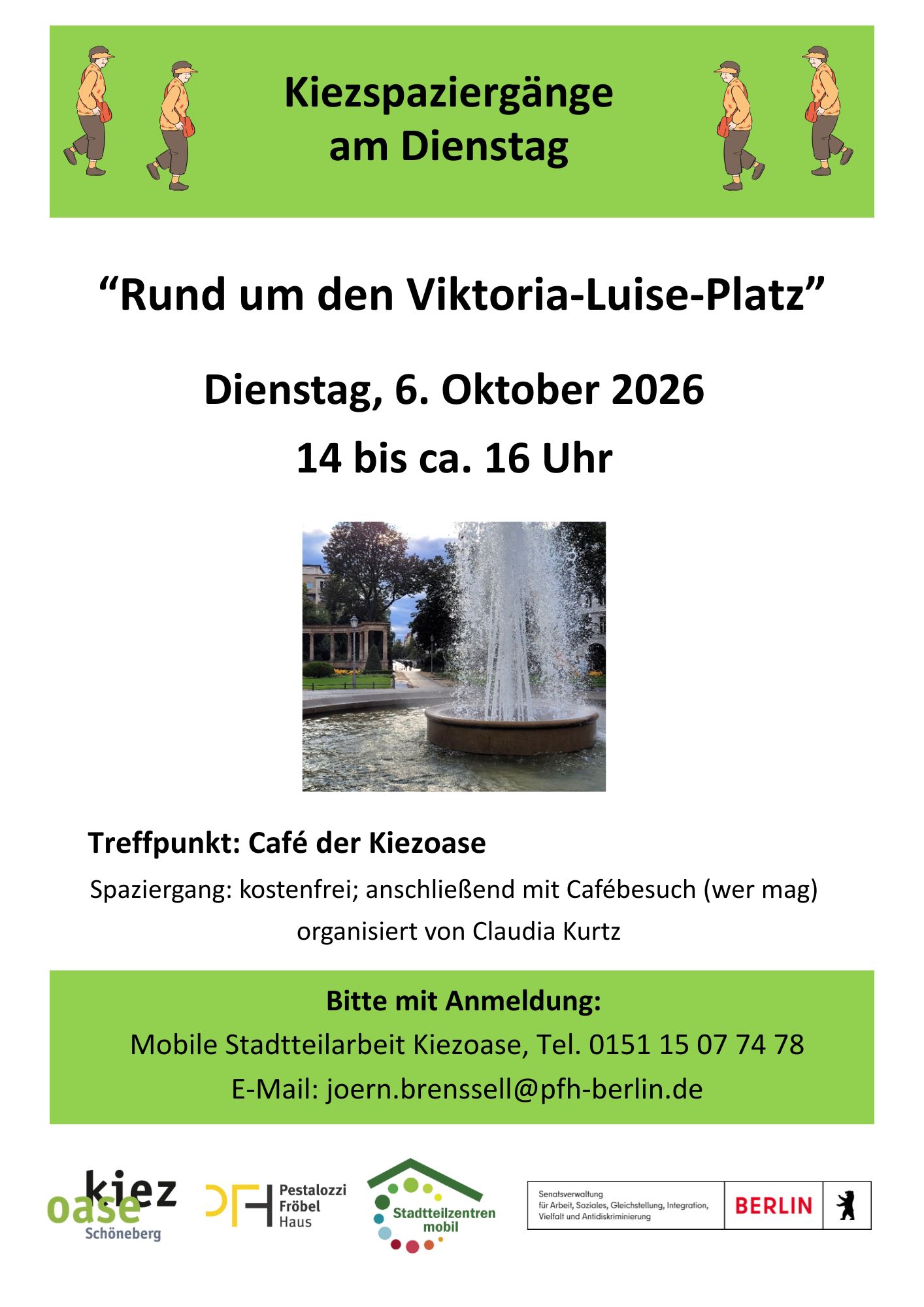 Kiezspaziergänge am Dienstag: „Rund um den Viktoria-Luise-Platz“